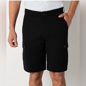 New St. John's Bay Comfort Stretch Mens Stretch Fabric Cargo Short size 32